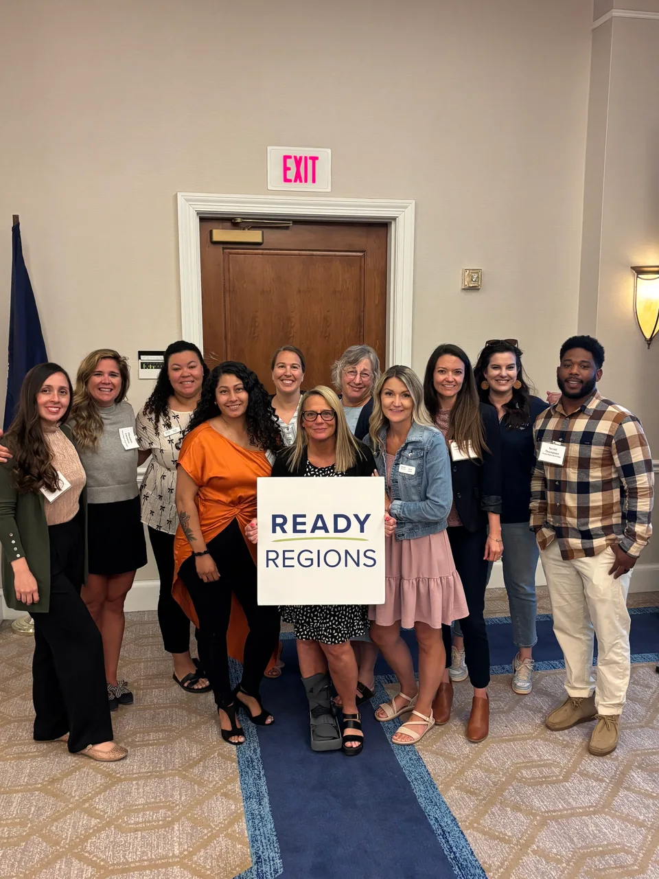 Ready Region Blue Ridge team gathered at a Ready Regions event