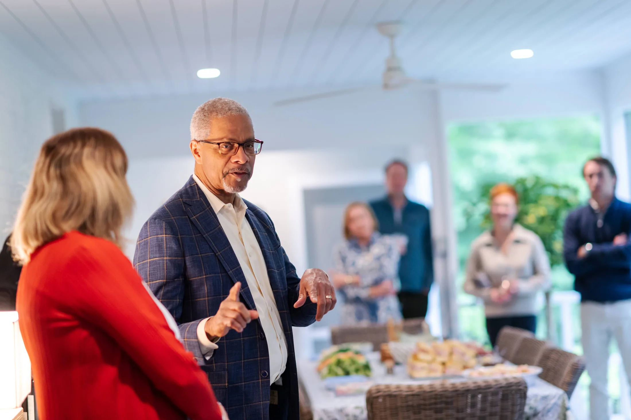 Community leaders in conversation