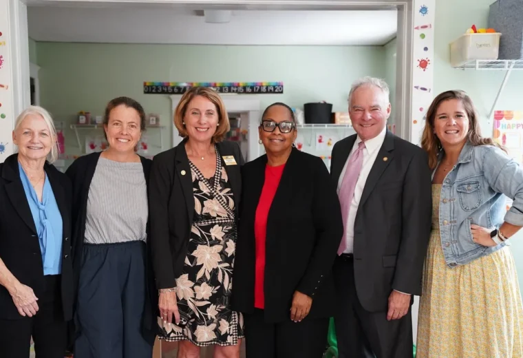 Advocating for Childcare Funding and Resources with US Senator Tim Kaine