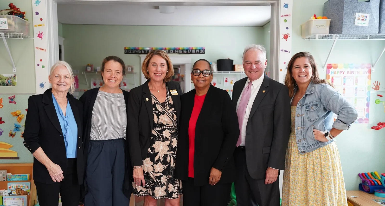 Advocating for Childcare Funding and Resources with US Senator Tim Kaine
